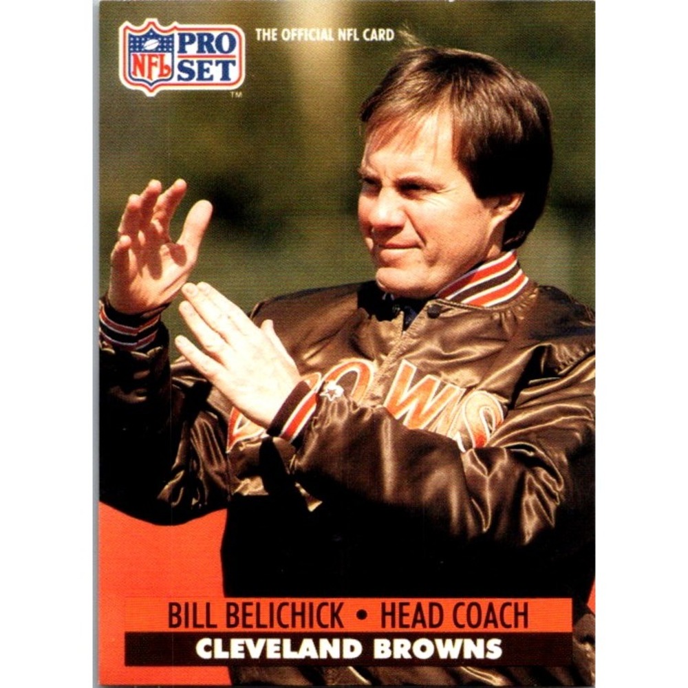 1991 Pro Set #126 Bill Belichick Cleveland Browns